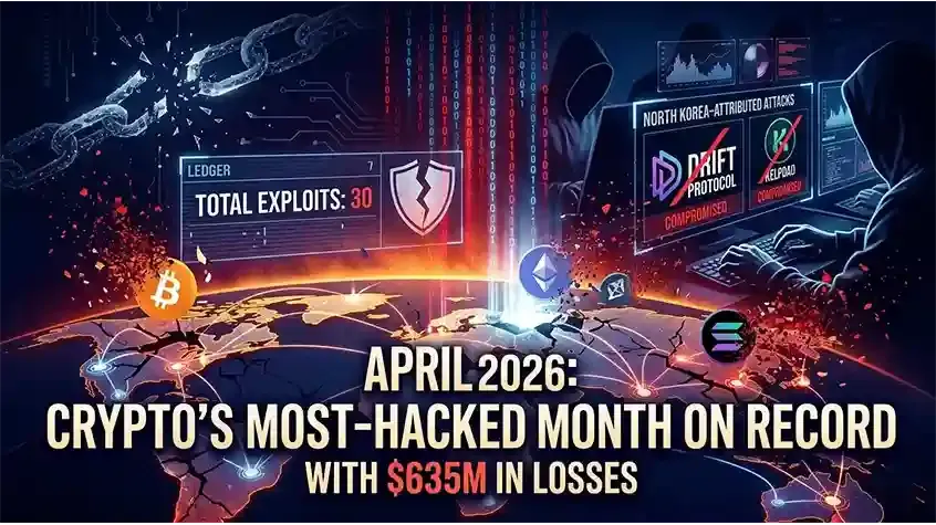 April 2026: Crypto's Most-Hacked Month on Record With $635M in Losses